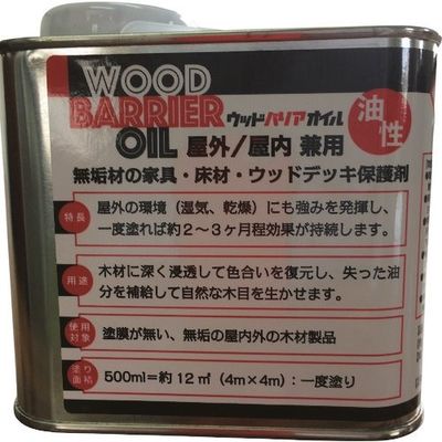 佐鳴 SANARU ウッドバリアオイル SR-WB-500 1缶 406-8385（直送品）