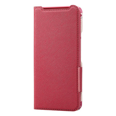 Google Pixel 8 ケース レザー 手帳型 衝撃吸収 ディープピンク PM-P233PLFUJPND エレコム 1個（直送品）