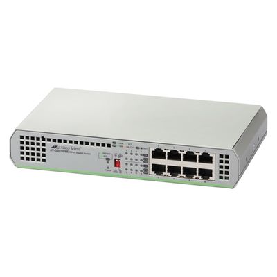 スイッチングハブ 8ポート 電源外付け AT-GS910/8E レイヤー2スイッチ 2330R 1台 アライドテレシス（直送品）
