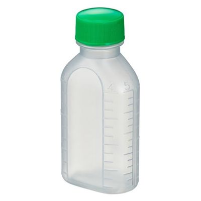 エムアイケミカル 投薬瓶PPB 60mL 凸凹目盛り（未滅菌）キャップ色：緑　少数包装 08-2850-2203 1袋（10本入）（直送品）