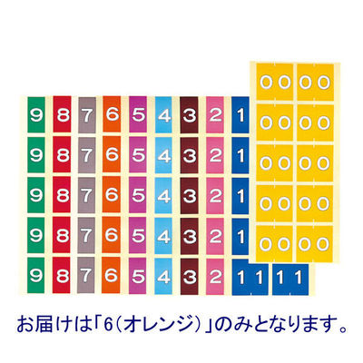 ケルン カルテナンバーラベル 6 KS-760 1袋(100片入)（直送品）