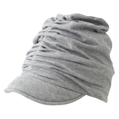 室内帽ふわっと（ターバン） グレー 403054 1枚 フットマーク（直送品）