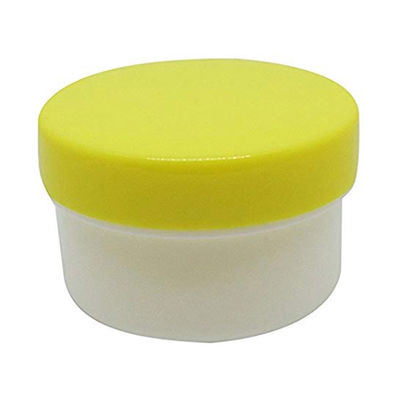 エムアイケミカル 軟膏容器プラ壷Aー4号(未滅菌) 黄 6104 1箱(50個入)（直送品）