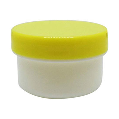 エムアイケミカル 軟膏容器プラ壷Nー4号(未滅菌) 黄 6904-00 1箱(50個入)（直送品）