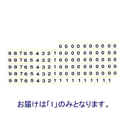 ケルン カルテナンバーラベル 1 KS-757 1袋(250片入)（直送品）