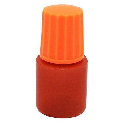 エムアイケミカル 点眼容器ノーベル3号（10mL）（滅菌済） 本体色: 茶/キャップ色:オレンジ 4531 1箱（25本×6袋入）（直送品）