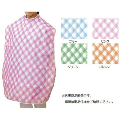 食事用エプロン（防水タイプ） グリーン 87414203x30 1枚 エブノ（直送品）