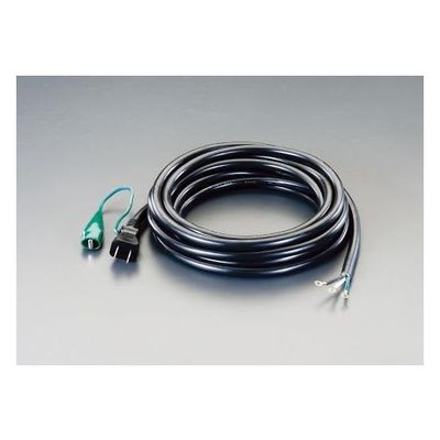 エスコ プラグ付コード(アース端子付) 125V/15A/5m EA940AD-5 1本 78-0791-50（直送品）