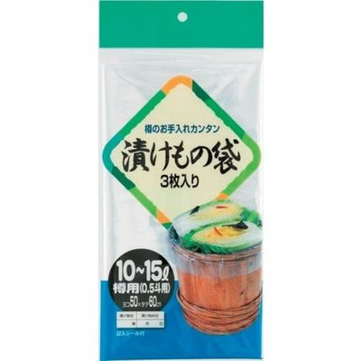 ワタナベ工業 ワタナベ 漬物袋 0.5斗用 (10~15L用) TU-15 1セット(300枚:3枚×100袋) 379-5418（直送品）