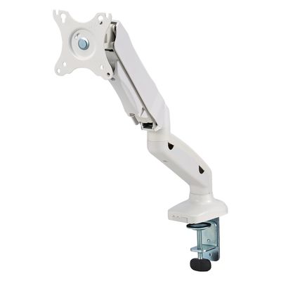 モニターアーム シングルアーム 17インチ～32インチ対応 耐荷重:9kg ガス式 VESA規格対応 ホワイト 1個 エレコム（直送品）