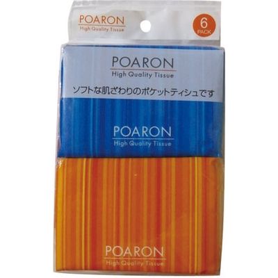 和光製紙 ポアロン ポケットティッシュ 4903635210010 1パック(6個)（直送品）