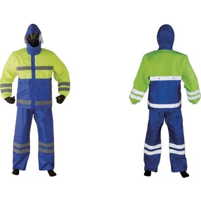 川西工業 川西 高視認レインスーツ Mサイズ 3547-M 1着 854-5554（直送品）