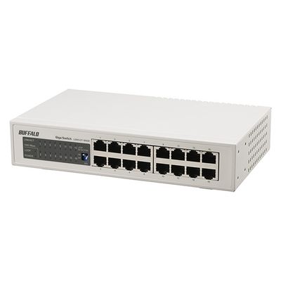 バッファロー Giga スイッチングHub 金属筺体/電源内蔵 16ポート LSW5-GT-16NSR 1台（直送品）
