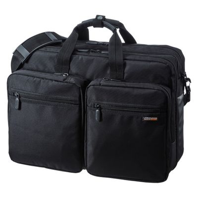 ビジネスバッグ 15.6インチワイド 3WAY ブラック 出張用 大型 BAG-3WAY22BK 1個（直送品）