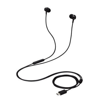 イヤホン タイプC マイク付き カナル型 耳せんタイプ 有線 ブラック EHP-DF11CMBK エレコム 1個（直送品）