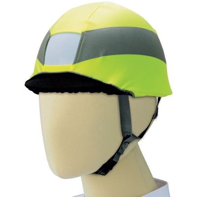 ミドリ安全 高視認ヘルメットカバーN 蛍光イエロー 4073160053 1枚 120-9941（直送品）