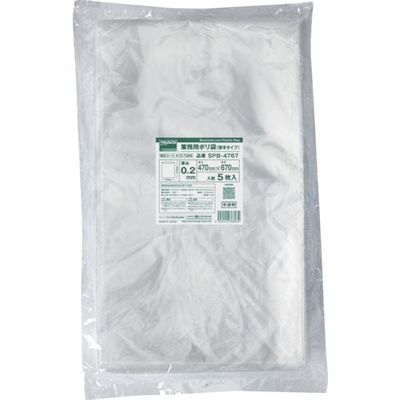 トラスコ中山 TRUSCO 業務用ポリ袋 0.2x470x670(5枚入) SPB-4767 1袋(5枚) 413-7268（直送品）