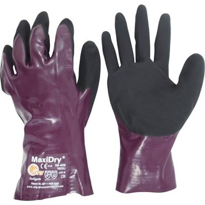 ATG エーティージー 耐水・耐油ニトリルゴム手袋 マキシドライ 56ー426 XLサイズ 56-426-XL 1双 545-4414（直送品）