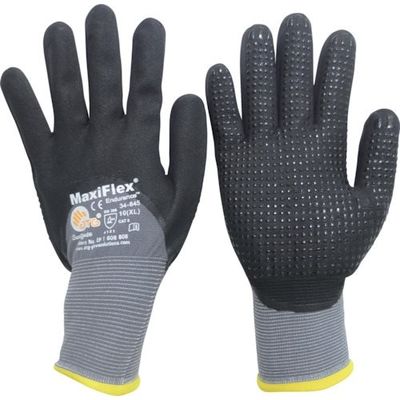 ATG エーティージー ニトリル背抜き手袋 マキシフレックス・エンデュランス 34ー845 XLサイズ 34-845-XL 1双（直送品）