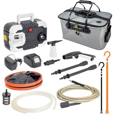 日動工業 NICHIDO 充電式高圧洗浄機 ジェットクリーナー 特別セット TNJC55CH-5M-SET 1式 391-9352（直送品）