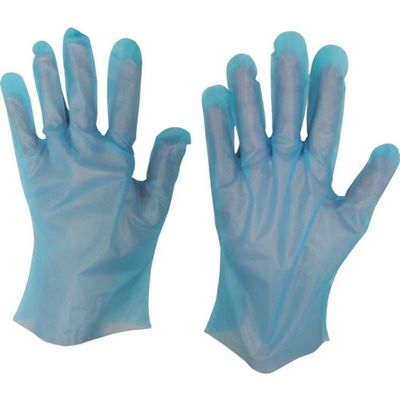 宇都宮製作 シンガー ポリスリム手袋 箱入ブルー(100枚入) L LPE0183SEBBL 1箱(100枚) 493-7274（直送品）
