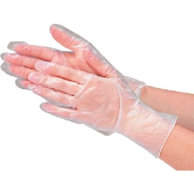 東京硝子器械 TGK FT PVC手袋ノンパウダー L 百枚 000-23-72-13 1箱(100枚) 189-0605（直送品）