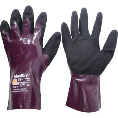ATG エーティージー 耐水・耐油ニトリルゴム手袋 マキシドライ 56ー426 Lサイズ 56-426-L 1双 545-4415（直送品）