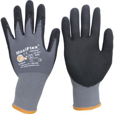 ATG エーティージー ニトリル背抜き手袋 マキシフレックス・アルティメイト 34ー874 Mサイズ 34-874-M 1双（直送品）