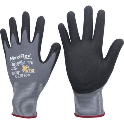 ATG エーティージー ニトリル背抜き手袋 マキシフレックス・アルティメイト 42ー874 Sサイズ 42-874-S 1双（直送品）