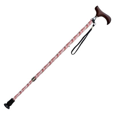 ケイ・ホスピア 愛杖 Eシリーズ　伸縮 柄タイプ ピンク花柄 E-252A 1本（直送品）