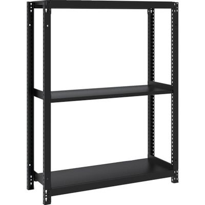 TRUSCO スチールラック M1型ボルトレス軽量棚900X320XH1200 3段 サテンブラック M1-4333-SB 1台（直送品）