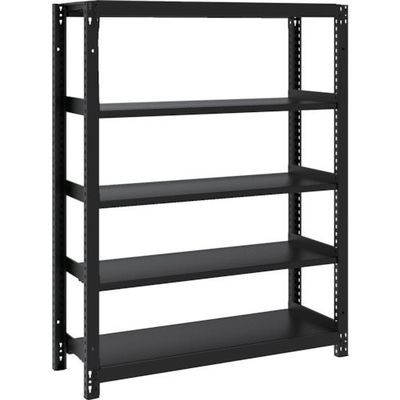 TRUSCO スチールラック M1型ボルトレス軽量棚900X320XH1200 5段 サテンブラック M1-4335-SB 1台（直送品）