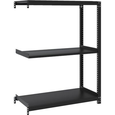 TRUSCO スチールラック M1型ボルトレス軽量棚900X420XH1200 3段 連結 サテンブラック M1-4343B-SB 1台（直送品）