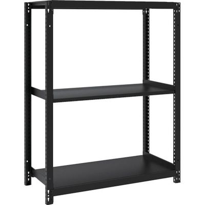 TRUSCO スチールラック M1型ボルトレス軽量棚900X420XH1200 3段 サテンブラック M1-4343-SB 1台（直送品）