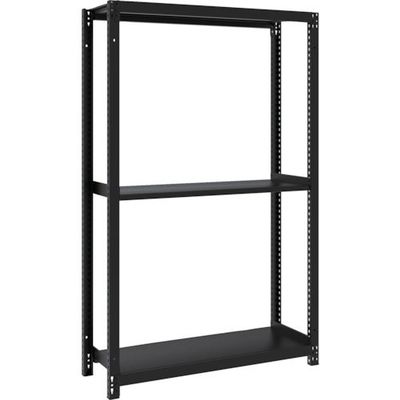 TRUSCO スチールラック M1型ボルトレス軽量棚900X320XH1500 3段 サテンブラック M1-5333-SB 1台（直送品）