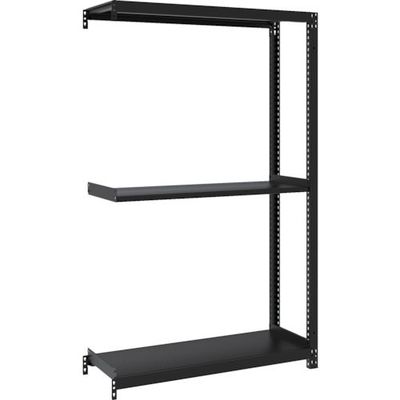 TRUSCO スチールラック M1型ボルトレス軽量棚900X320XH1500 3段 連結 サテンブラック M1-5333B-SB 1台（直送品）