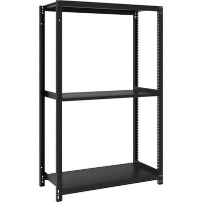 TRUSCO スチールラック M1型ボルトレス軽量棚900X420XH1500 3段 サテンブラック M1-5343-SB 1台（直送品）