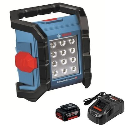 ボッシュ 18VコードレスライトLED+バッテリー充電器セット GLI18V-1200CSET 1セット 522-7338（直送品）