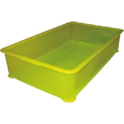 東京硝子器械 TGK 半透明カラー番重 大型A型 イエロー 094-56-92-73 1個 190-6584（直送品）