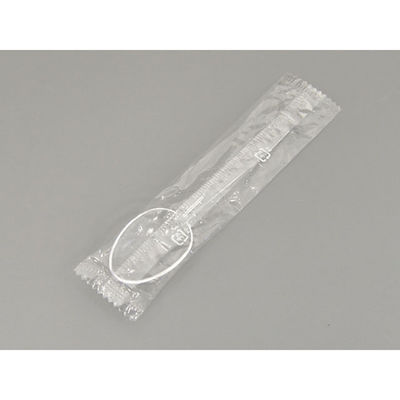 アサヒ徳島 テイクアウト用スプーン 丸中 B 透明 袋入　6000枚(100枚×60) 00193975（直送品）