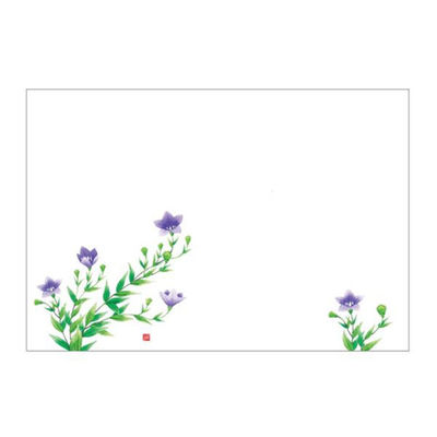 テーブルマット 上質No.134 キキョウ　100点 00534684 1セット(100点入) カミイソ産商（直送品）