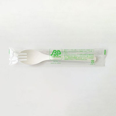 アサヒ徳島 カトラリー　テイクアウト用 BP Fitフォークスプーン 単袋入【weeco】　4000枚(100枚×40) 00682822（直送品）