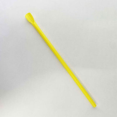 羽柴化成工業 スプーンストロー φ7×210mm 裸 黄　10000枚(500枚×20) 17s721y（直送品）