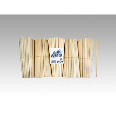 マスキ 割箸 白樺元禄8寸 500膳入 10点 2152469 1セット(10点入)（直送品）
