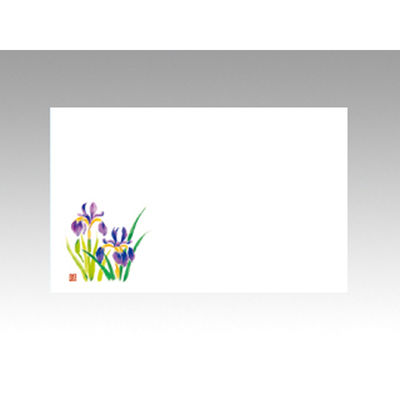 テーブルマット 上質-111 あやめ　100点 389238 1セット(100点入) カミイソ産商（直送品）