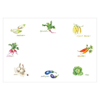 テーブルマット 上質-No.123 ヤサイ　3000枚(100枚×30) 70200123 カミイソ産商（直送品）