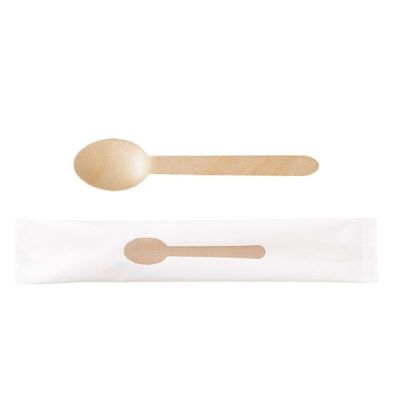 やなぎプロダクツ カトラリー 紙完封木製スプーン16cm 100本入 30点 Y-197 1セット(30点入)（直送品）