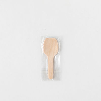 アサヒグリーン カトラリー　木製スプーン60 透明単袋　10000枚(100枚×100) 10064000（直送品）