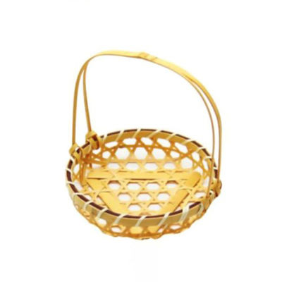 神堂 竹かご 百合竹手付 白 (小) 250枚(10枚×25) 14509 1セット(250枚(10枚×25)入)（直送品）