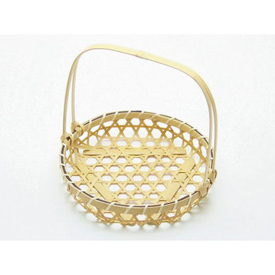 神堂 竹かご 百合竹手付 白(中) 200枚(10枚×20) 14508 1セット(200枚(10枚×20)入)（直送品）